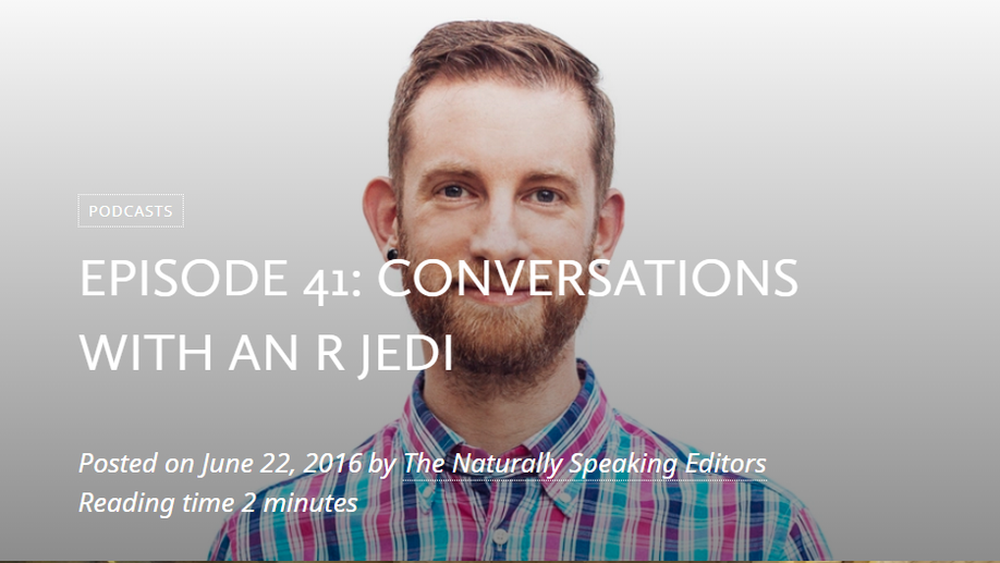 Conversations with an R Jedi